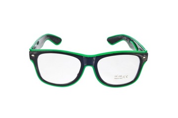 СВЕТОДИОДНЫЕ ОЧКИ, НА БАТАРЕЯХ, ПРОЗРАЧНЫЕ ЛИНЗЫ, СМЕШАНИЕ ЦВЕТОВ E1851EMAJ