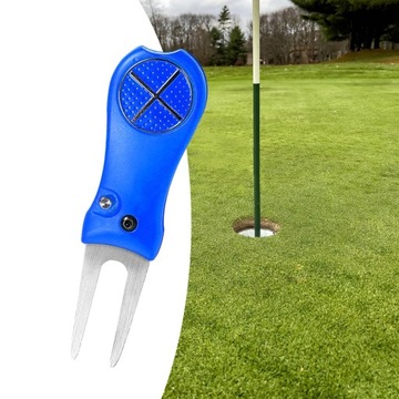 Golf Divot Golf Putting Tool Зеленая вилка Складной легкий маркер
