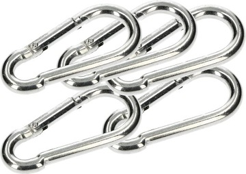 KARABIŃCZYK STRAŻACKI 5 SZT KARABINEK HAK LIN 90