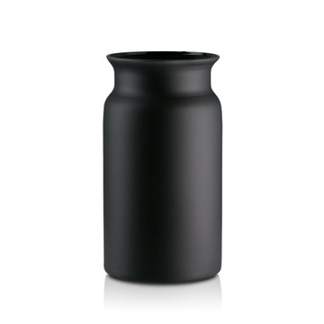 Wazon szklany na kwiaty czarny mat 30cm