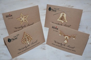 KARTKI ŚWIĄTECZNE DLA FIRM EKO C6 + KOPERTA EKO