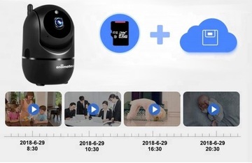ЧЕРНАЯ БЕСПРОВОДНАЯ WIFI 4MPX ВНУТРЕННЯЯ IP-КАМЕРА ПРИЛОЖЕНИЕ TUYA ANOMATEC