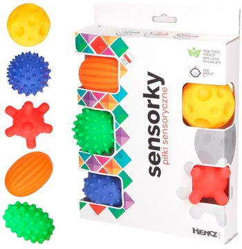 HENCZ TOYS SENSORKY PIŁECZKI SENSORYCZNE 5 SZT 0+