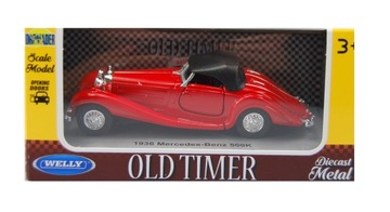 WELLY OLD TIMER 1936 MERCEDES-BENZ 500K 1:34 NOWY