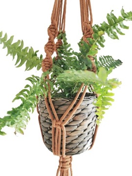 МАКРАМЕ подвесная подставка для цветов на веревке, много ЦВЕТОВ