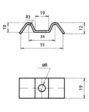 ШАЙБА ДЛЯ РЕШЕТКИ ПЛАТФОРМЫ WEMA КРЕПЛЕНИЕ ПЛАТФОРМЫ