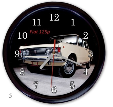 настенные часы Fiat 126p 125p сирена Trabant эмблема PRL бесшумный механизм