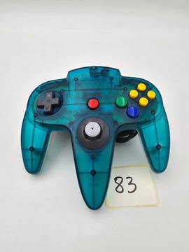 КОНСОЛЬ NINTENDO 64, ЕВРОПЕЙСКАЯ ВЕРСИЯ, ПРОЗРАЧНАЯ СИНЯЯ + ОРИГИНАЛЬНЫЕ АКСЕССУАРЫ