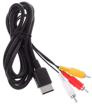 KABEL PRZEWÓD AUDIO/VIDEO RCA KOMPOZYT CHINCH DO SEGA DREAMCAST DC128 180CM