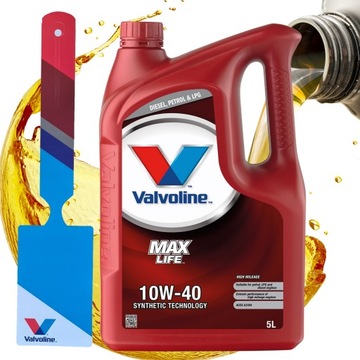OLEJ PÓŁSYNTETYCZNY VALVOLINE 10W40 MAXLIFE 5L DO DUŻ PRZEBIEG + ZAWIESZKA