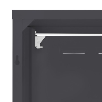 ГАЗОВЫЙ ШКАФ 50x80x25 АНТРАЦИТ