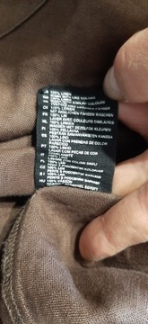 911. H&M Sukienka letnia brązowa długa lniana r 34/36