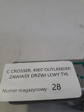 C-CROSSER 4007 OUTLANDER PANTY DVEŘE LEVÝ ZADNÍ