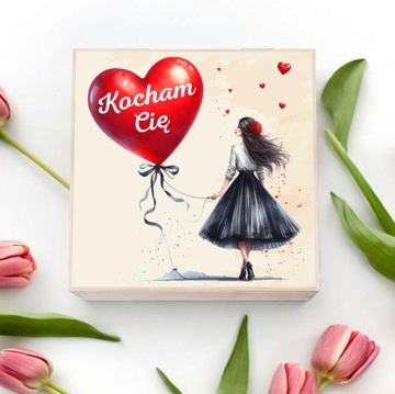 PREZENT NA DZIEŃ KOBIET KOSZ PREZENTOWY dla niej FLOWER BOX dla kobiety