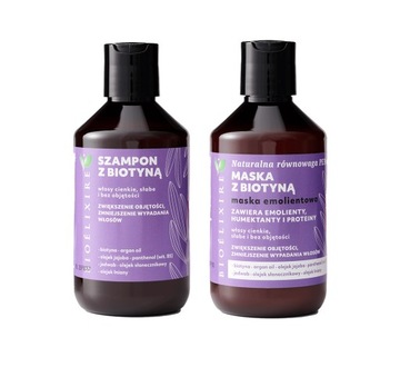 Bioelixire Biotyna Szampon Maska ZESTAW 2x300ml