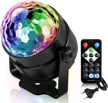 KULA PROJEKTOR DYSKOTEKOWY REFLEKTOR LED RGB
