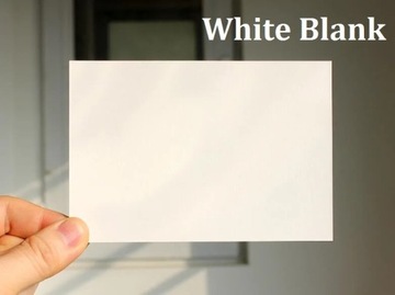 Размер 10*15 см. Пустая белая открытка, матовый картон, плотная бумага для открыток.