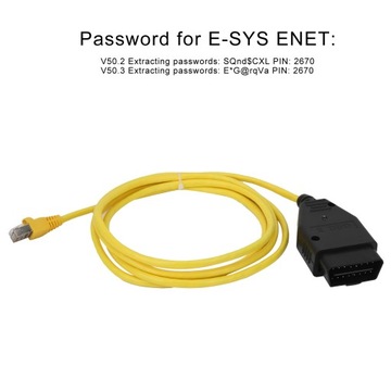 Кабель Ethernet-OBD. Диагностический инструмент кодирования данных интерфейса ENET. Подходит для F/