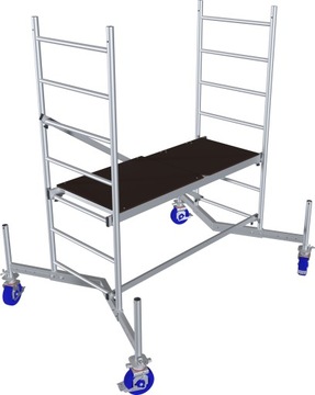KRAUSE ClimTec rusztowanie 3m + Rolki 150mm 710277