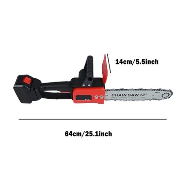 БЕСЩЕТОЧНАЯ ЭЛЕКТРИЧЕСКАЯ ЦЕПНАЯ ПИЛА 12 ДЮЙМОВ ТРИММЕР ПО ДРЕВЕСИНЕ + АККУМУЛЯТОР 21 В