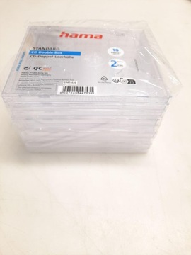 HAMA PODWÓJNE PUSTE ETUI NA PŁYTY CD