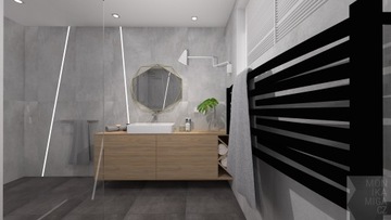 Радиатор МХ 570х1200 50 мм 3D DEKOR черный