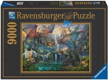 Puzzle Vzdělávací skládačka pro Děti Sada Mytické Draky Logická hra