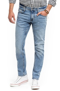 Męskie spodnie jeansowe dopasowane Mustang OREGON TAPERED W32 L36