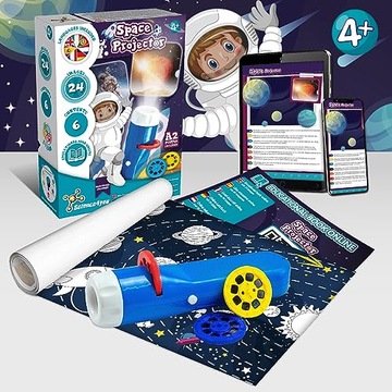 Science4you Space Torch and Projector - Solar System Projector Torch, Explo