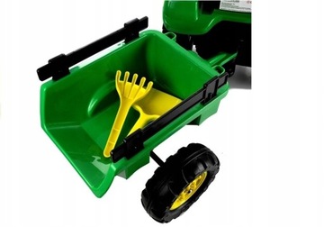 Трактор Herman с прицепом и педальным ковшом 165см + аксессуары для песка