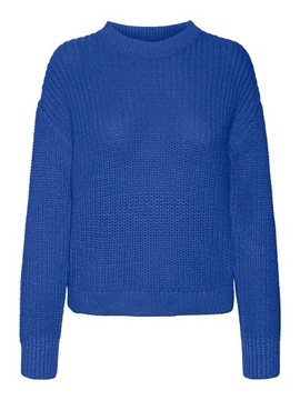 Vero Moda Sweter 10291736 Niebieski Regular Fit