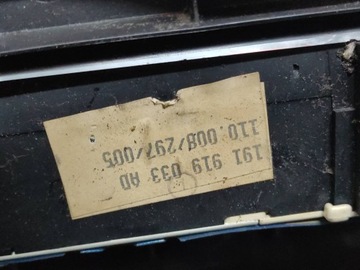 КОКПИТ ПРИБОРНАЯ ПАНЕЛЬ VW GOLF II 191919033AD