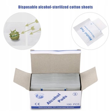 Одноразовые спиртовые салфетки 100 шт.