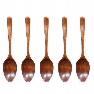 5 pieces wooden spoons Japanese spoons Spoons