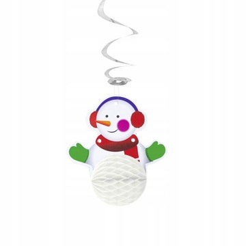 DEKORACJA WISZĄCA ŚWIDEREK BAŁWANEK ŚWIĘTA CE 19 CM