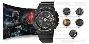 Zegarek Męski CASIO G-SHOCK GA-140-1A1ER + BOX