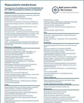 Volkswagen Touareg III SUV Facelifting 3.0 V6 TDI 286KM 2026 Volkswagen Touareg Final Edition. MARZEC. zawieszenie Plus, Dynaudio, dost, zdjęcie 17