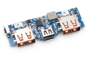 Порты модуля Powerbank BMS 2xUSB 5 В 2,4 А USB-C microUSB / 0031