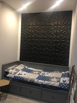 Черные СТЕНОВЫЕ ПАНЕЛИ, 3D ПОТОЛОЧНЫЕ КАССЕТЫ, Brilliant