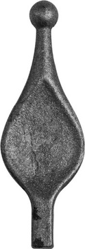 grot stalowy kuty 065 (H120x42 mm, 12x12 mm)