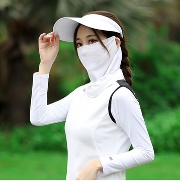 PGM Summer Sun Protection Mask Riding Sun Shade Anti-UV Ice Silk Face