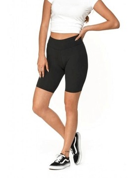 Moraj Basic Legginsy krótkie gładkie RDL850-018 czarne r. L/XL