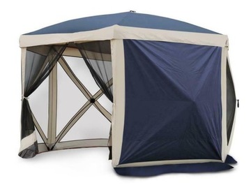 PAWILON OGRODOWY 3,4x3,4 m NAMIOT EKSPRESOWY NIEBIESKI POP UP MOSKITIERY