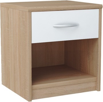 Тумбочка Sn01 Sonoma Белый 45x39x35 см