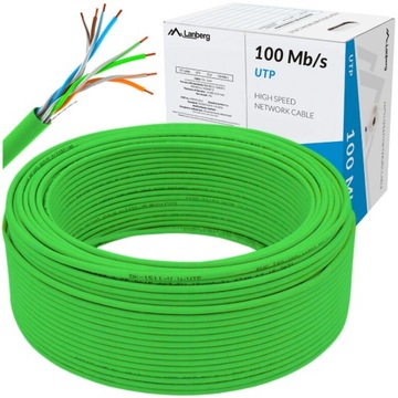 KABEL PRZEWÓD SIECIOWY LAN SKRĘTKA RJ45 UTP KAT.5E CAT.5E 200M LANBERG