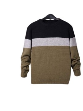 SHEIN SWETER Z DŁUGIM RĘKAWEM PROSTY MĘSKI S V3F