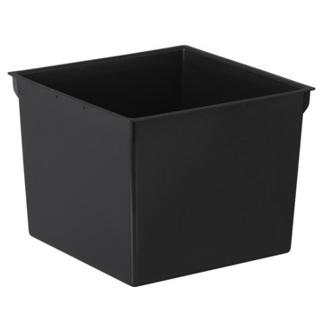 Вазон из ротанга DRTS225L Rato низкий + вставка Антрацит