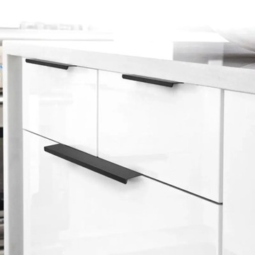 Ручка для мебельного рейлинга, MAT BLACK, 64мм