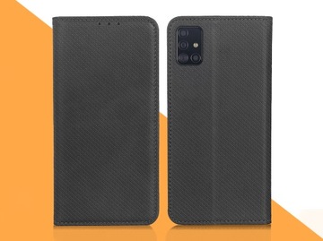 ФЛИП-ЧЕХОЛ ДЛЯ SAMSUNG GALAXY A51 ЧЕРНЫЙ МАГНИТНЫЙ ЗАКРЫТЫЙ + 9H СТЕКЛО
