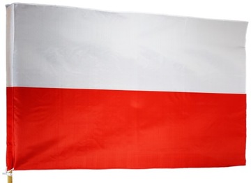 FLAGA POLSKA FLAGI POLSKI TUNEL OBSZYTA 120x75 cm